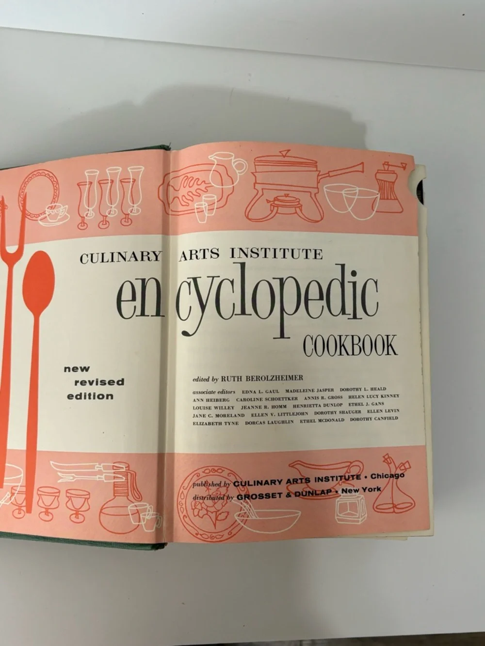 Vintage Culinary Arts Institute Encyclopedic Cookbook 1950s Over 1000 Pages